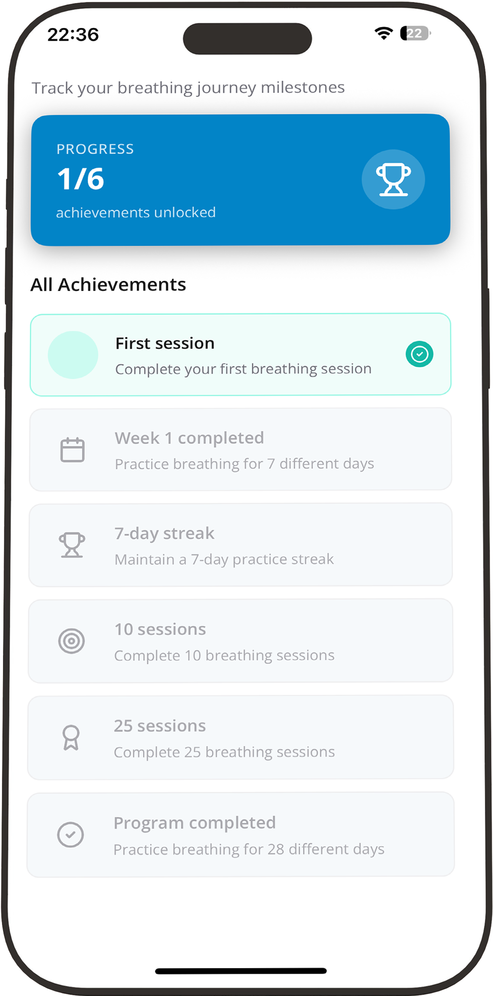 Achievements Screen